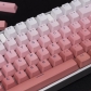 Gradient Red 104+16 Full PBT Dip-dye Keycaps Set Doubleshot Backlit OEM Profile for Cherry MX Mechanical Keyboard